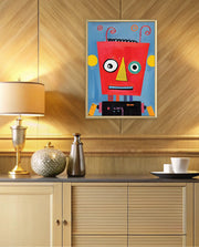 Playful Red Robot