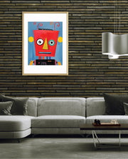 Playful Red Robot