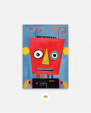 Playful Red Robot