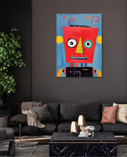 Playful Red Robot