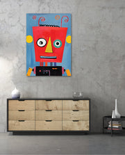 Playful Red Robot