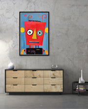 Playful Red Robot