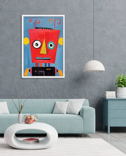 Playful Red Robot