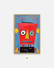 Playful Red Robot