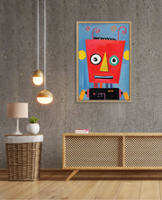 Playful Red Robot