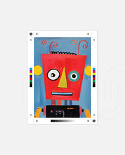 Playful Red Robot