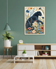 Midnight Floral Panther
