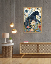 Midnight Floral Panther