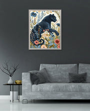 Midnight Floral Panther