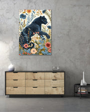 Midnight Floral Panther