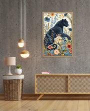 Midnight Floral Panther