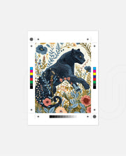 Midnight Floral Panther