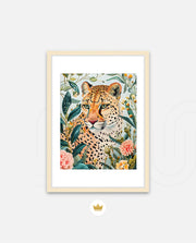 Floral Leopard Gaze