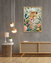 Floral Leopard Gaze