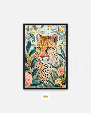 Floral Leopard Gaze