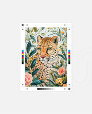 Floral Leopard Gaze