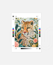 Floral Leopard Gaze