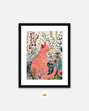 Blush Garden Cat