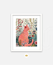 Blush Garden Cat