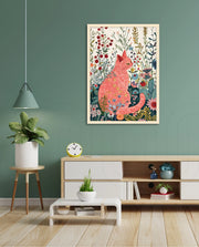 Blush Garden Cat