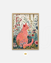 Blush Garden Cat
