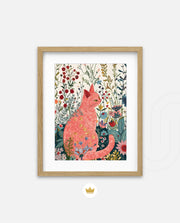 Blush Garden Cat