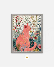 Blush Garden Cat