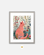 Blush Garden Cat