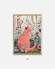 Blush Garden Cat