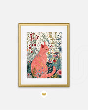 Blush Garden Cat