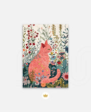 Blush Garden Cat