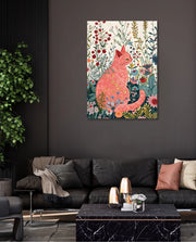 Blush Garden Cat