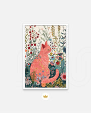 Blush Garden Cat