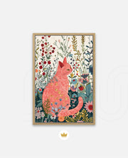 Blush Garden Cat