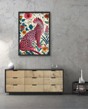 Pink Wildflower Leopard