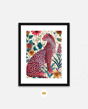 Pink Wildflower Leopard