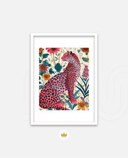 Pink Wildflower Leopard