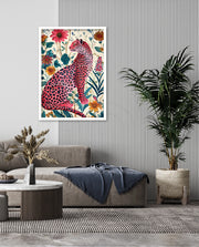 Pink Wildflower Leopard
