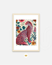 Pink Wildflower Leopard