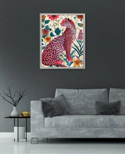 Pink Wildflower Leopard