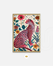 Pink Wildflower Leopard