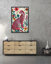 Pink Wildflower Leopard