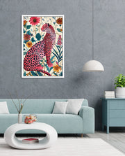 Pink Wildflower Leopard