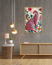 Pink Wildflower Leopard