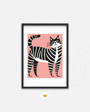 Zebra Stripe Cat