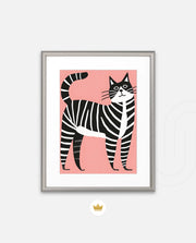 Zebra Stripe Cat
