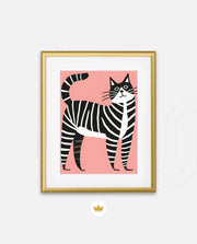 Zebra Stripe Cat