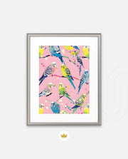 Pastel Parakeet Party