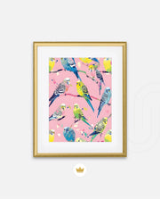 Pastel Parakeet Party