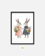 Blossom Bunny Pair